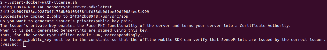 Starting the server