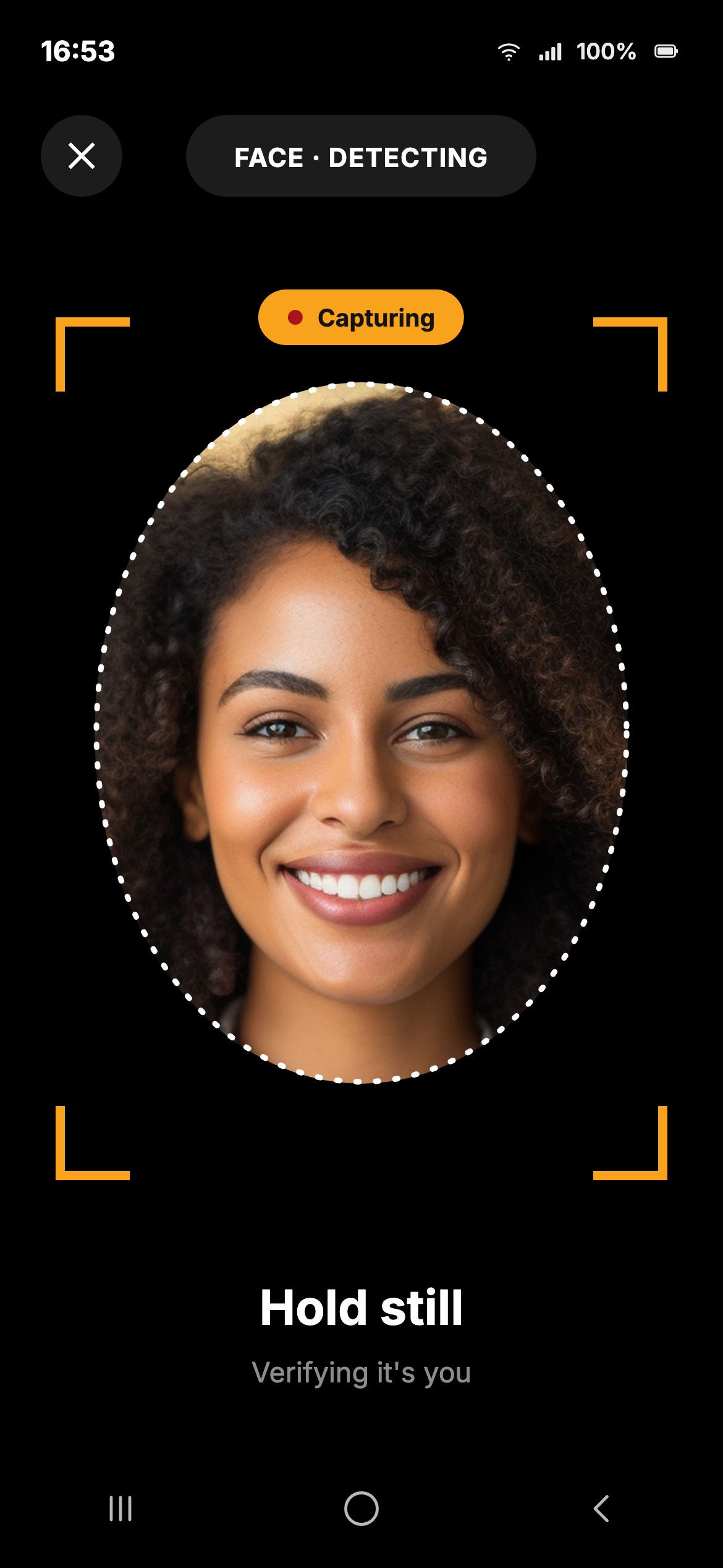 Passwordless face login on a mobile device