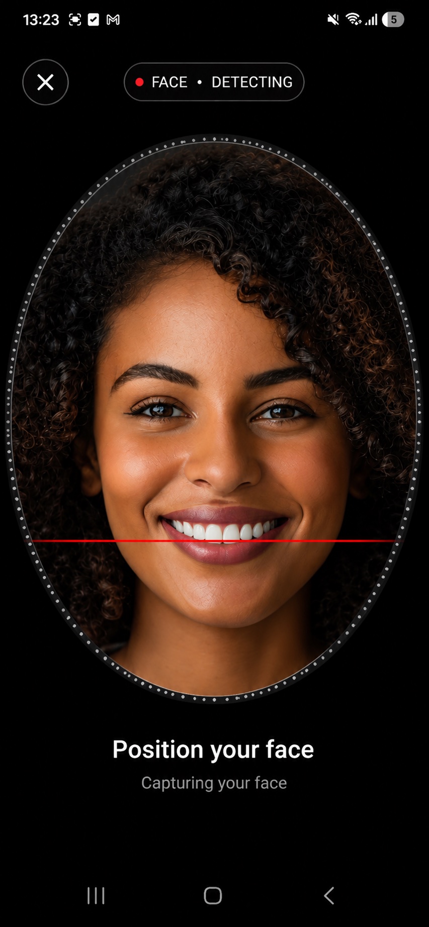 Passwordless face login on a mobile device