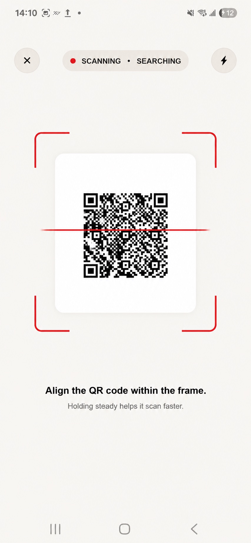 SenseCrypt sign-in on a phone